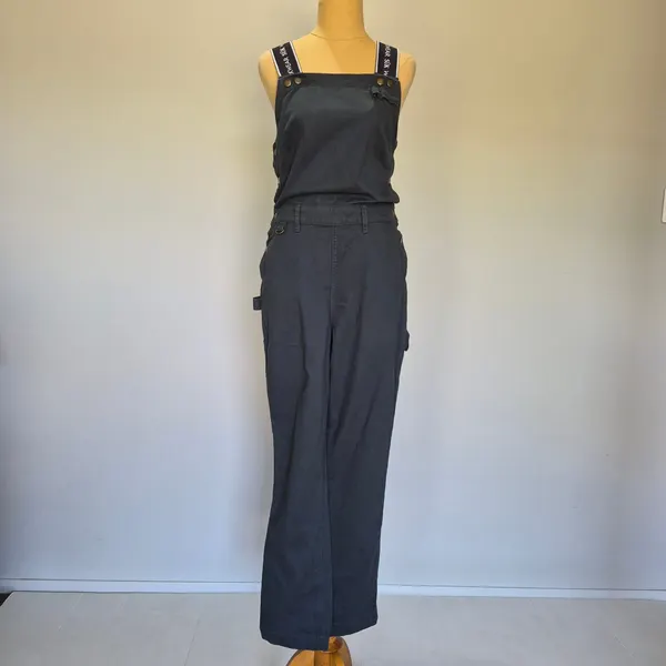 Suk Workwear 925 Worksuit Green Convertible Strap Long Body Overalls Size 10