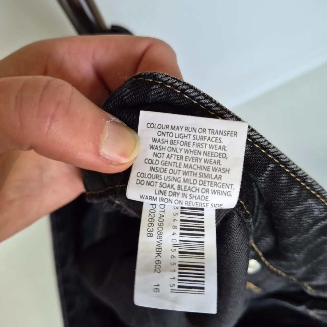 Dissh Faded Black Denim High Rise Wide Leg Jeans Size 16 – photo 8