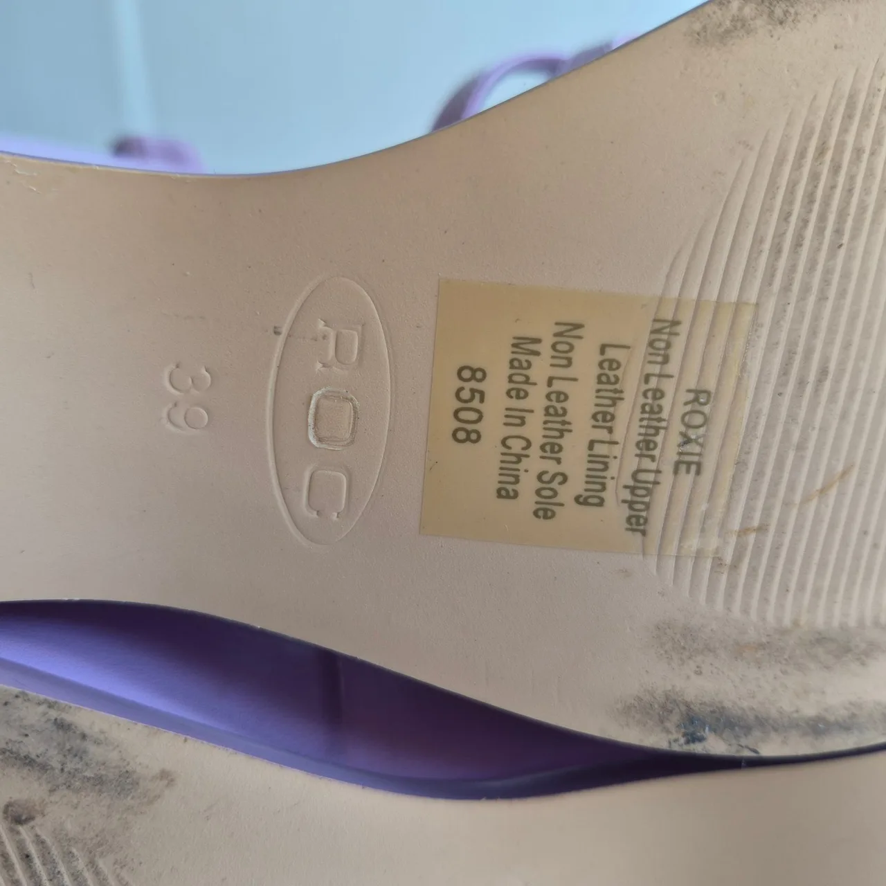 ROC Roxie Lilac Purple Leather & Non Leather Strappy Platform Heels Size 39 — photo 7