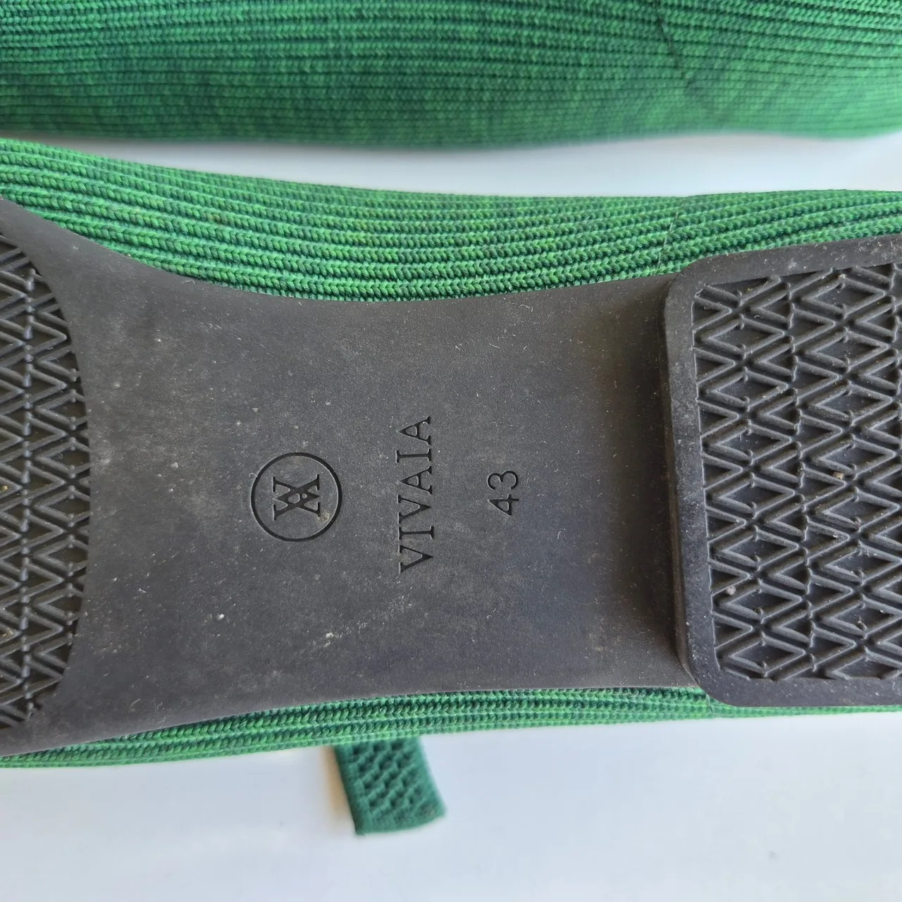Vivaia Margot Green Knitted Square Toe Mary-Jane Flats Size 43 — photo 7