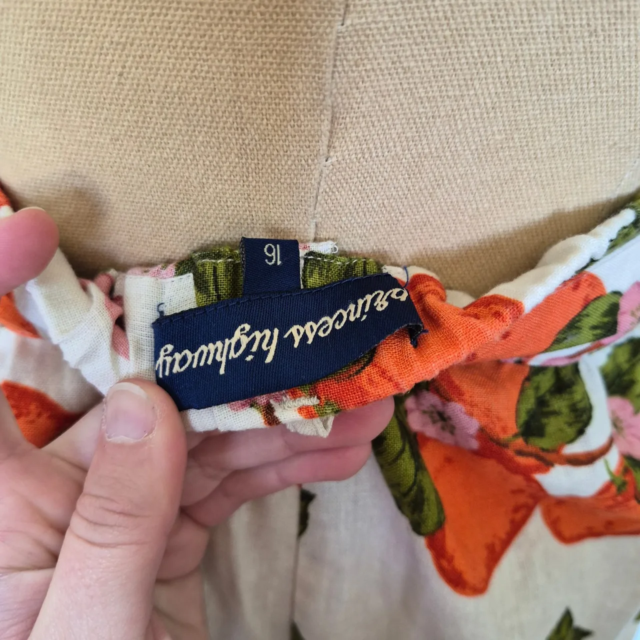 Princess Highway Multicolour Orange Blossom Linen Blend Wide Leg Pants Size 16 – photo 7