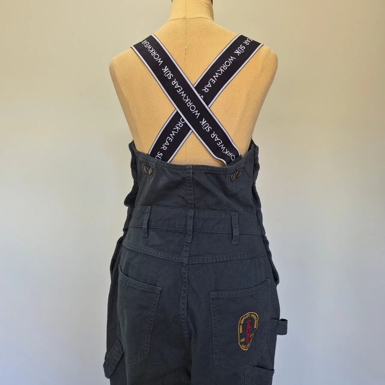 Suk Workwear 925 Worksuit Green Convertible Strap Long Body Overalls Size 10 – photo 6