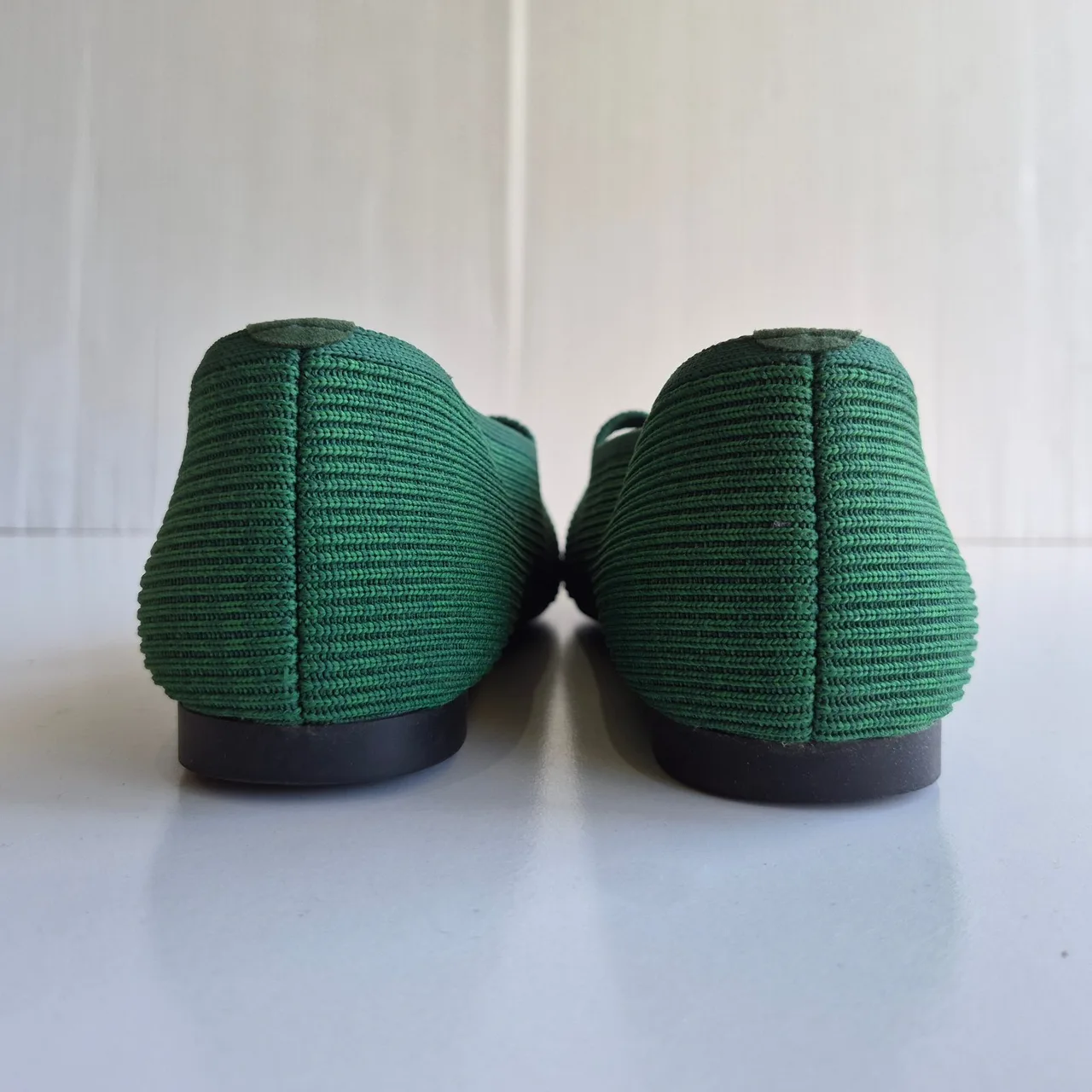 Vivaia Margot Green Knitted Square Toe Mary-Jane Flats Size 43 — photo 5