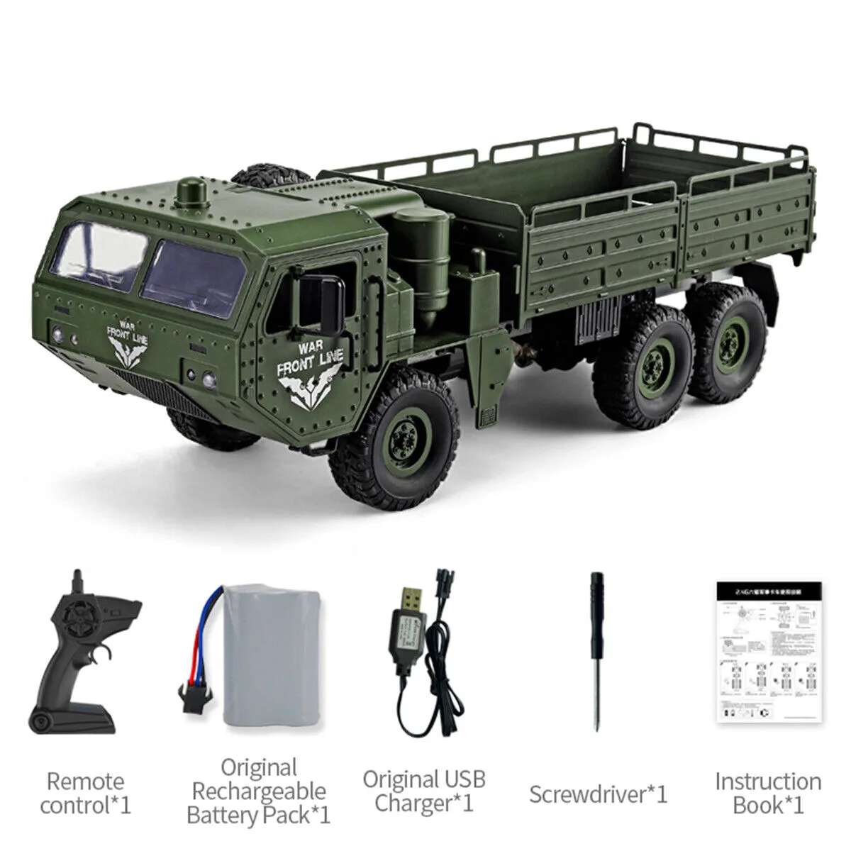 2.4G 6WD Transporter 9 RC Military Truck with Remote – photo 2