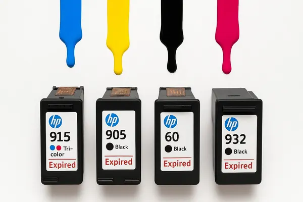 Expired Genuine HP Cartridges 905XL, 905 Value Packs, 915XL and more