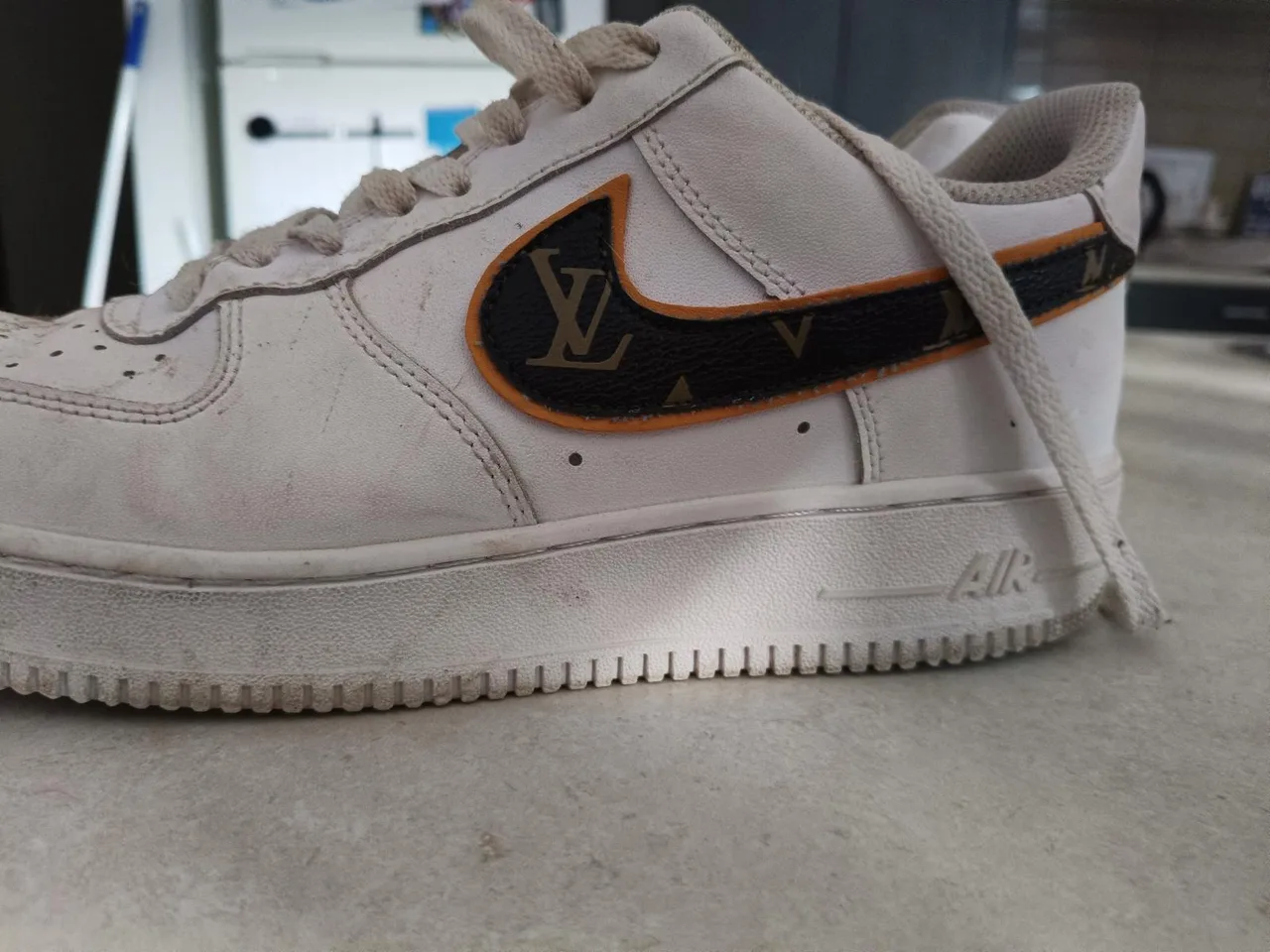Nike air forces with LV swoosh – photo 5