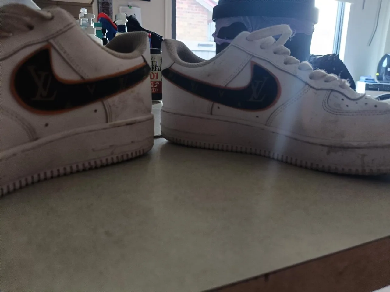Nike air forces with LV swoosh – photo 4