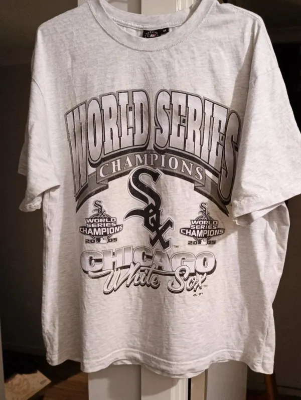 Vintage 2005 Chicago White Sox World Series Champions MLB T-Shirt - Grey - Size