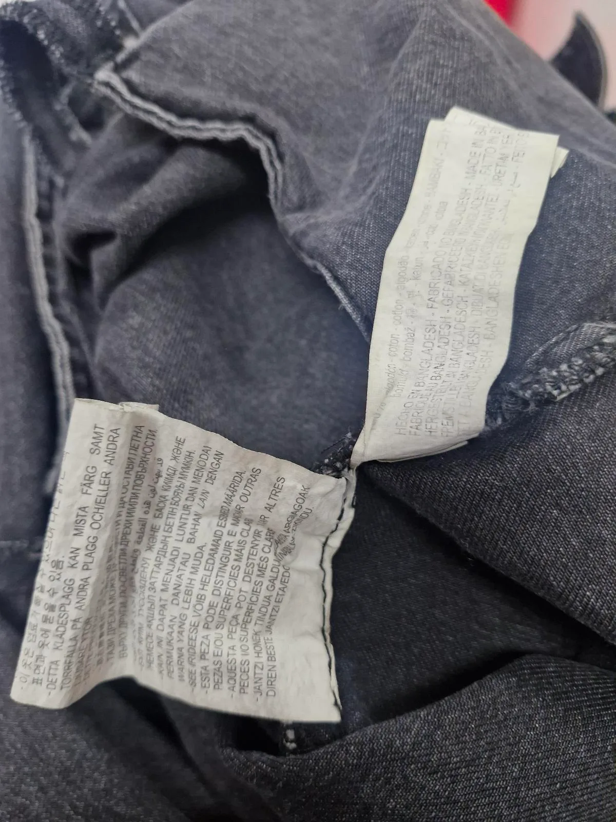 Zara Black Denim Shirt Dress — photo 6