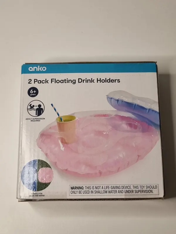 Inflatable drink holders 2 Pk