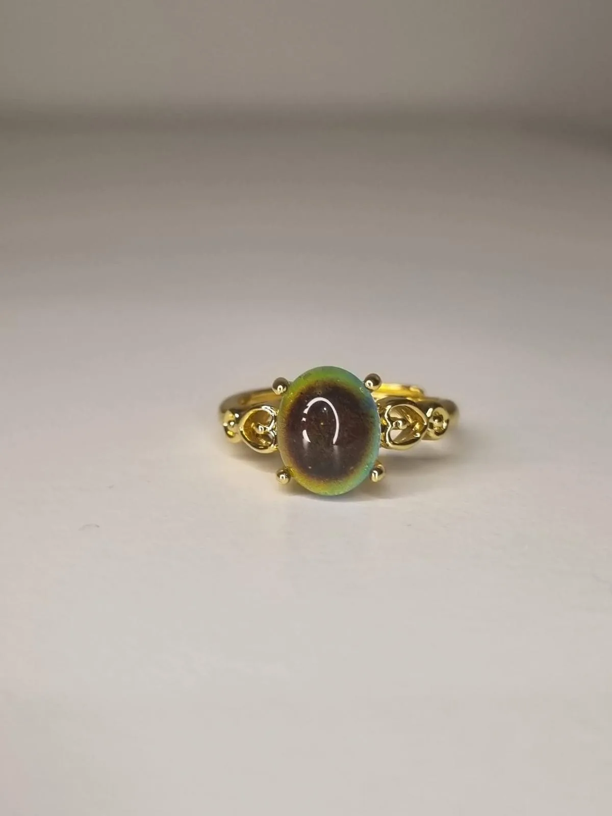 Gold accented mood rings – photo 5
