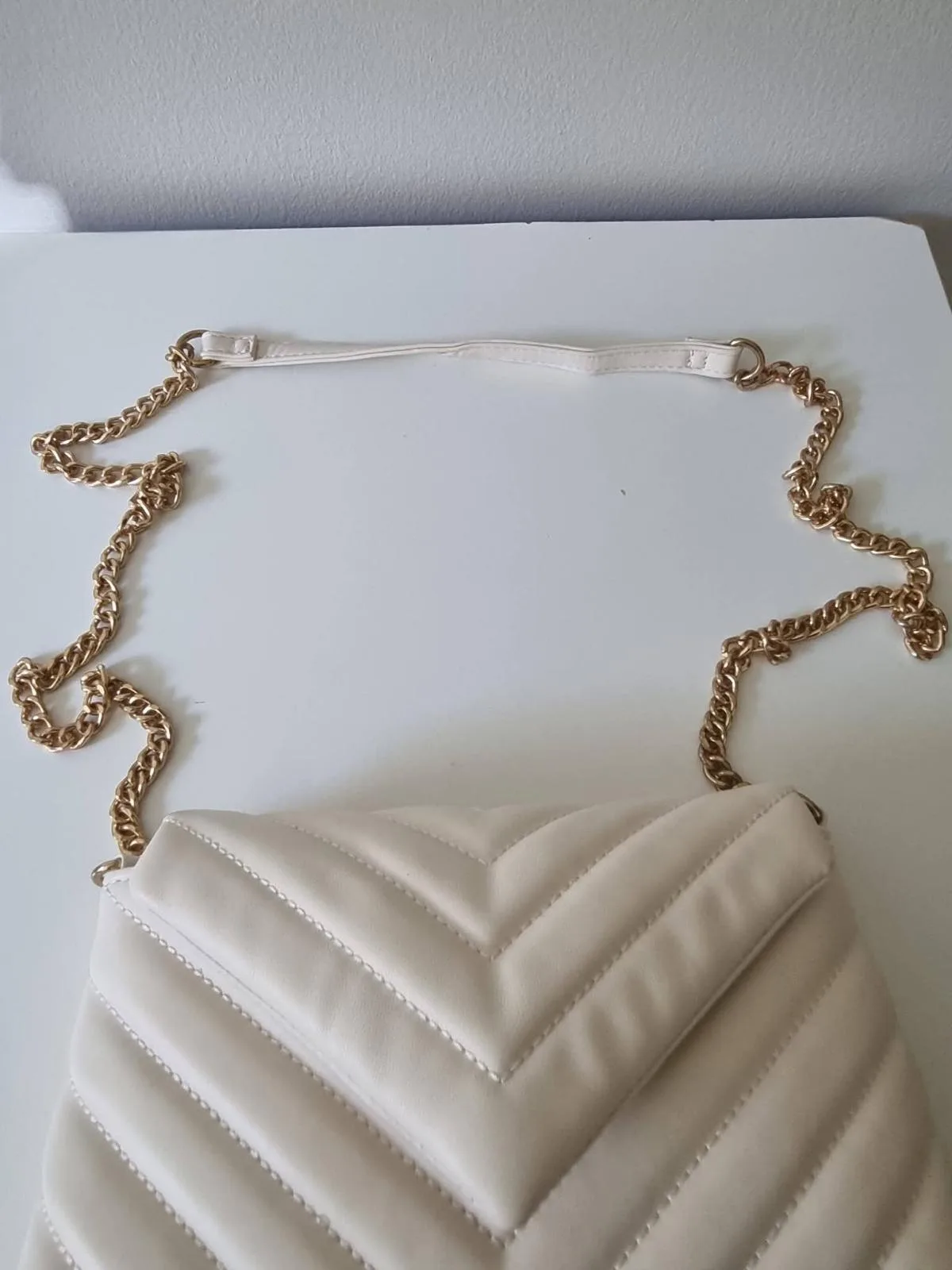 Quilted cream crossbody bag – photo 4