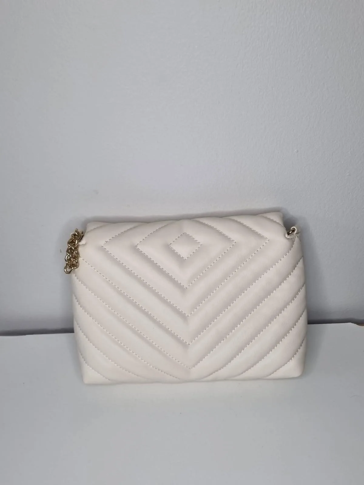 Quilted cream crossbody bag – photo 2