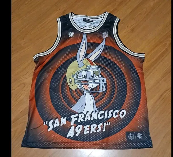 Vintage Looney Tunes Bugs Bunny x San Francisco 49ers Mesh Jersey