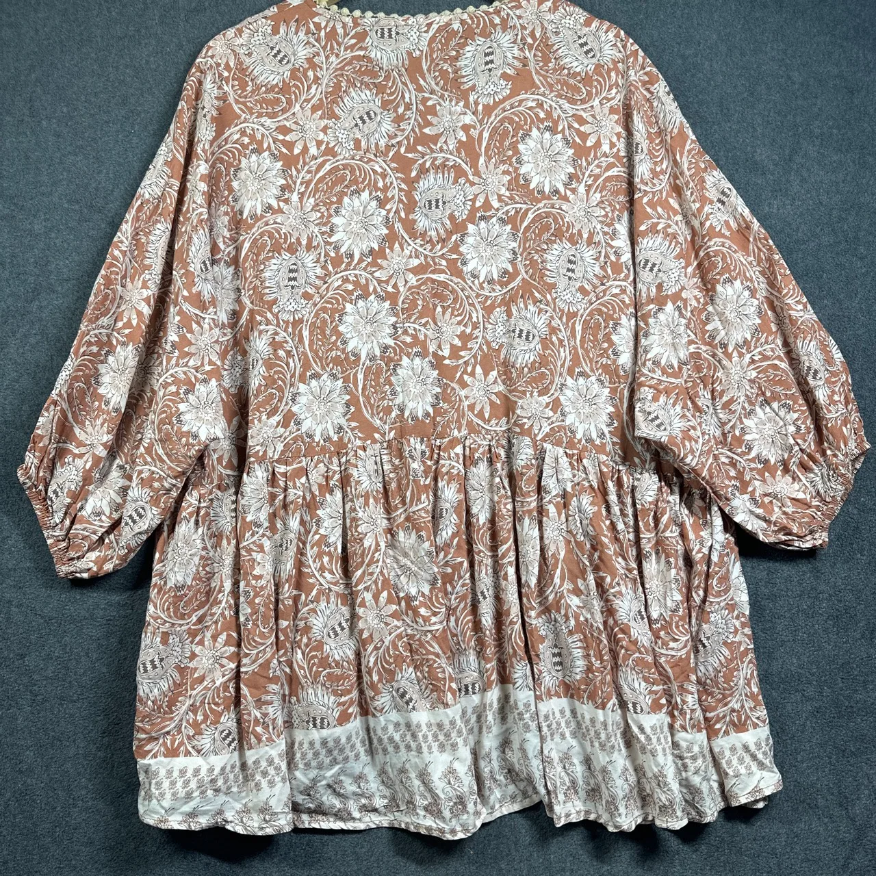 Jaase Indah Print Chloe Top oversized bohemian blouse size M — photo 3