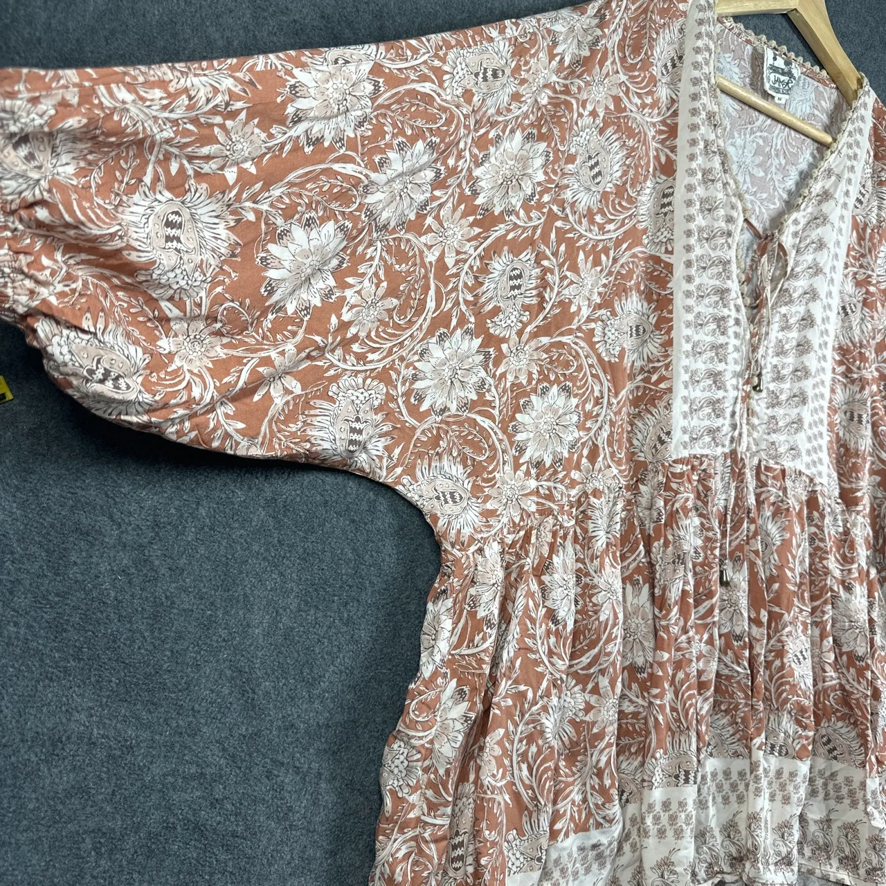 Jaase Indah Print Chloe Top oversized bohemian blouse size M — photo 6