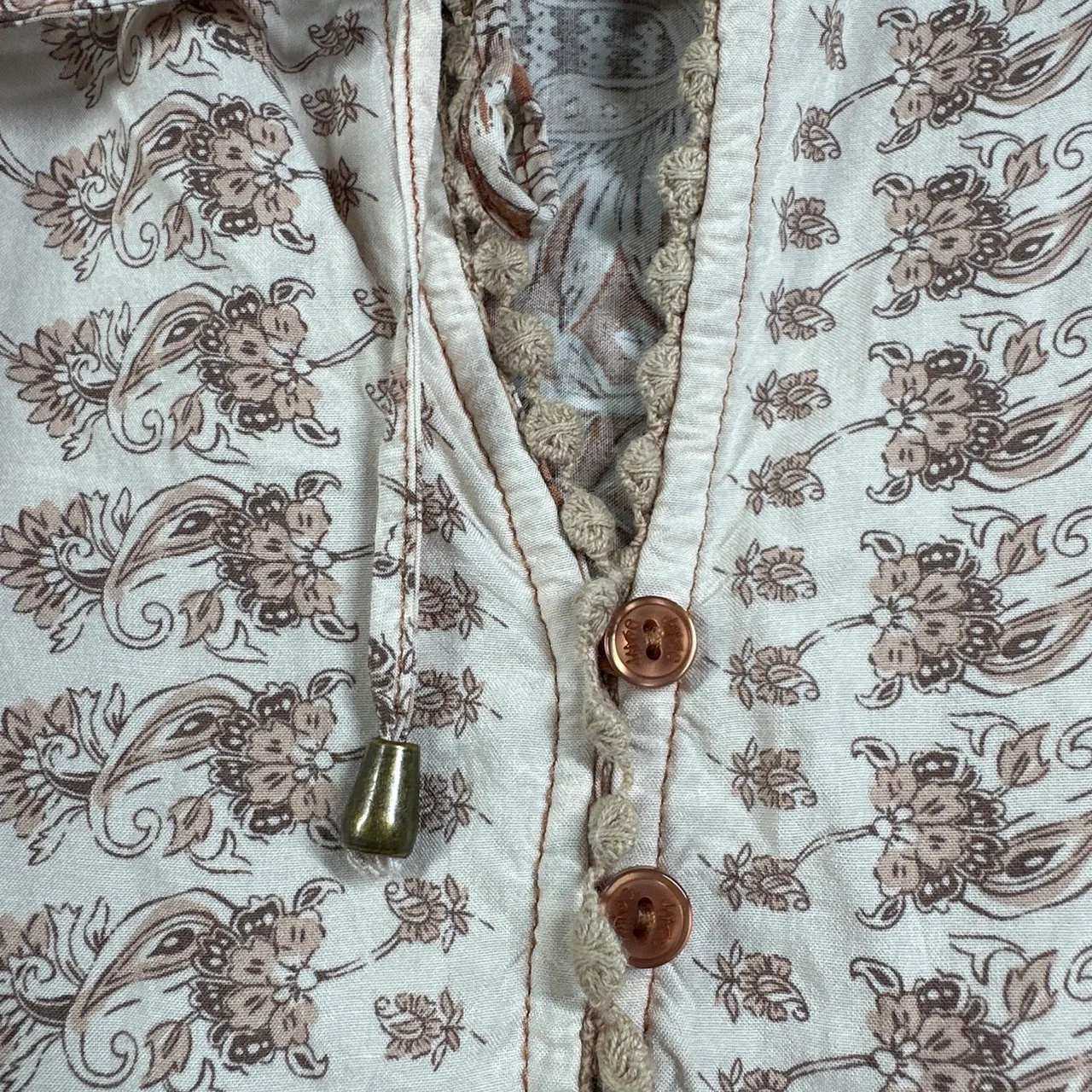 Jaase Indah Print Chloe Top oversized bohemian blouse size M — photo 7