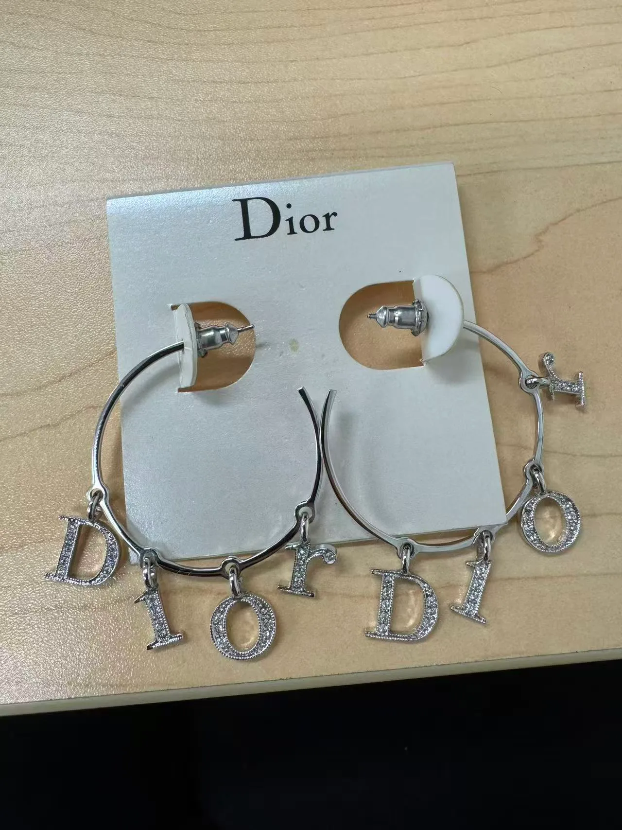Christian Dior DIO(R) Charm Hoop Earrings – Excellent Condition — photo 6