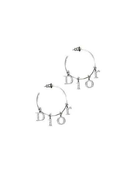 Christian Dior DIO(R) Charm Hoop Earrings – Excellent Condition