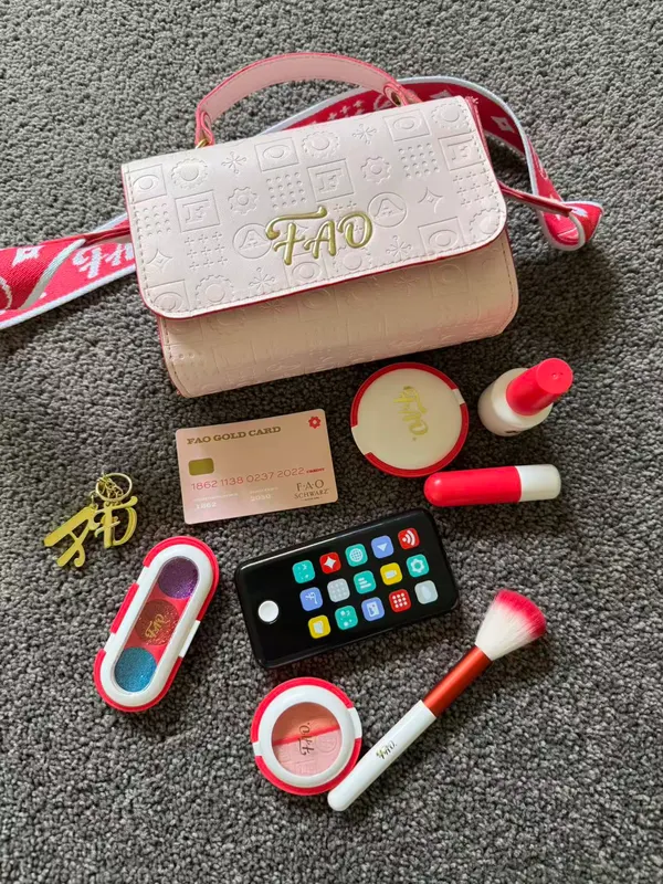 FAO Schwarz Glamour Purse Set with Cellphone