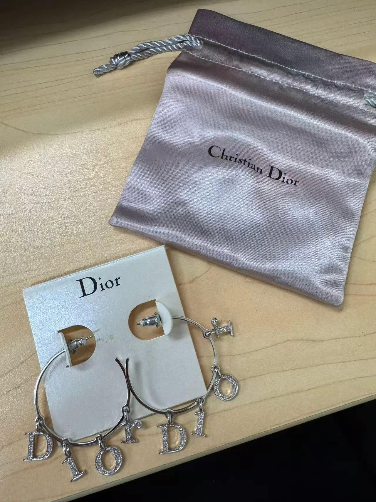 Christian Dior DIO(R) Charm Hoop Earrings – Excellent Condition — photo 7