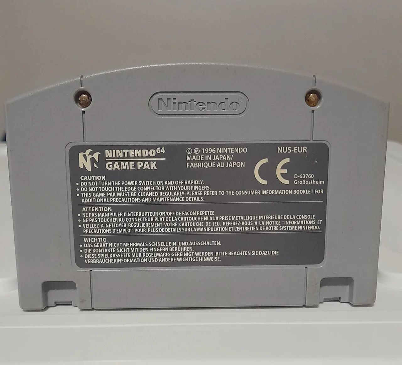 N64 Super Mario 64 Aus PAL Game Cart – photo 2
