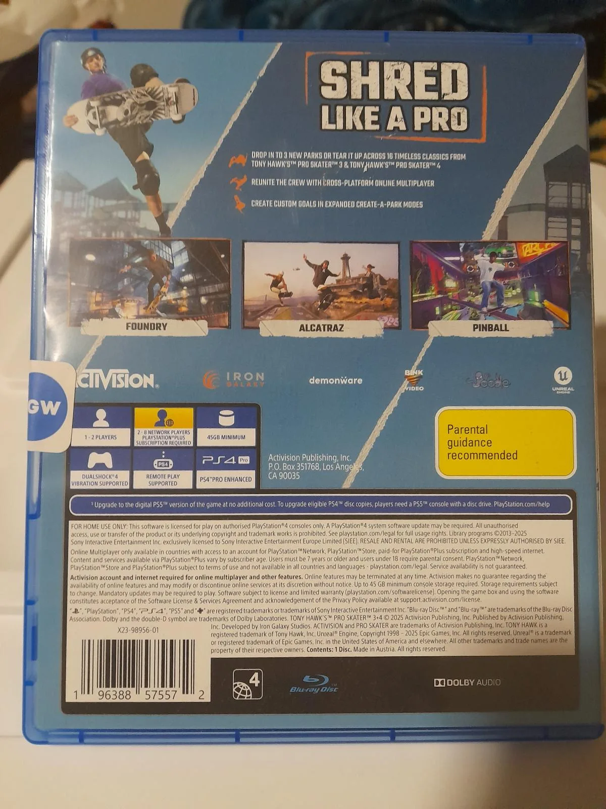 Tony Hawk's Pro Skater 3-4 playstation 4 (Brand new sealed) – photo 4