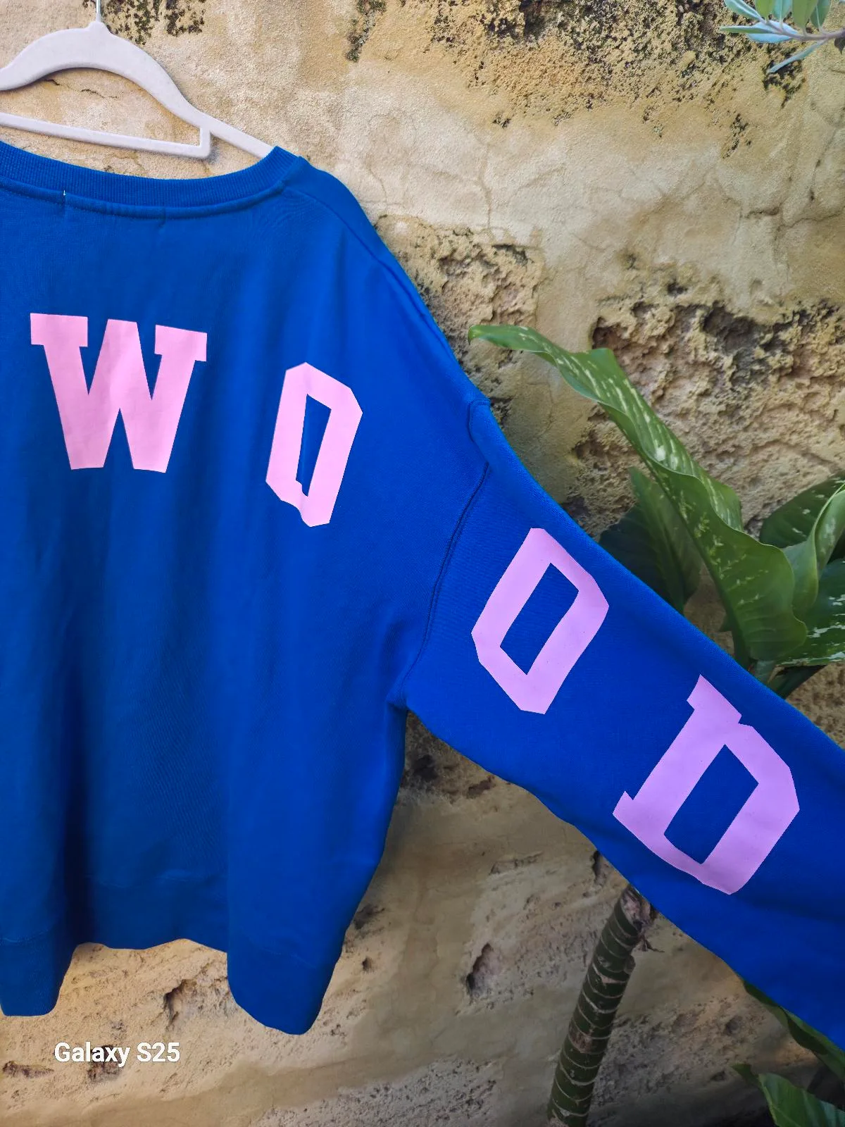 Royal Blue & Pink Oversized Graphic Sweatshirt / Streetwear Crewneck — photo 4