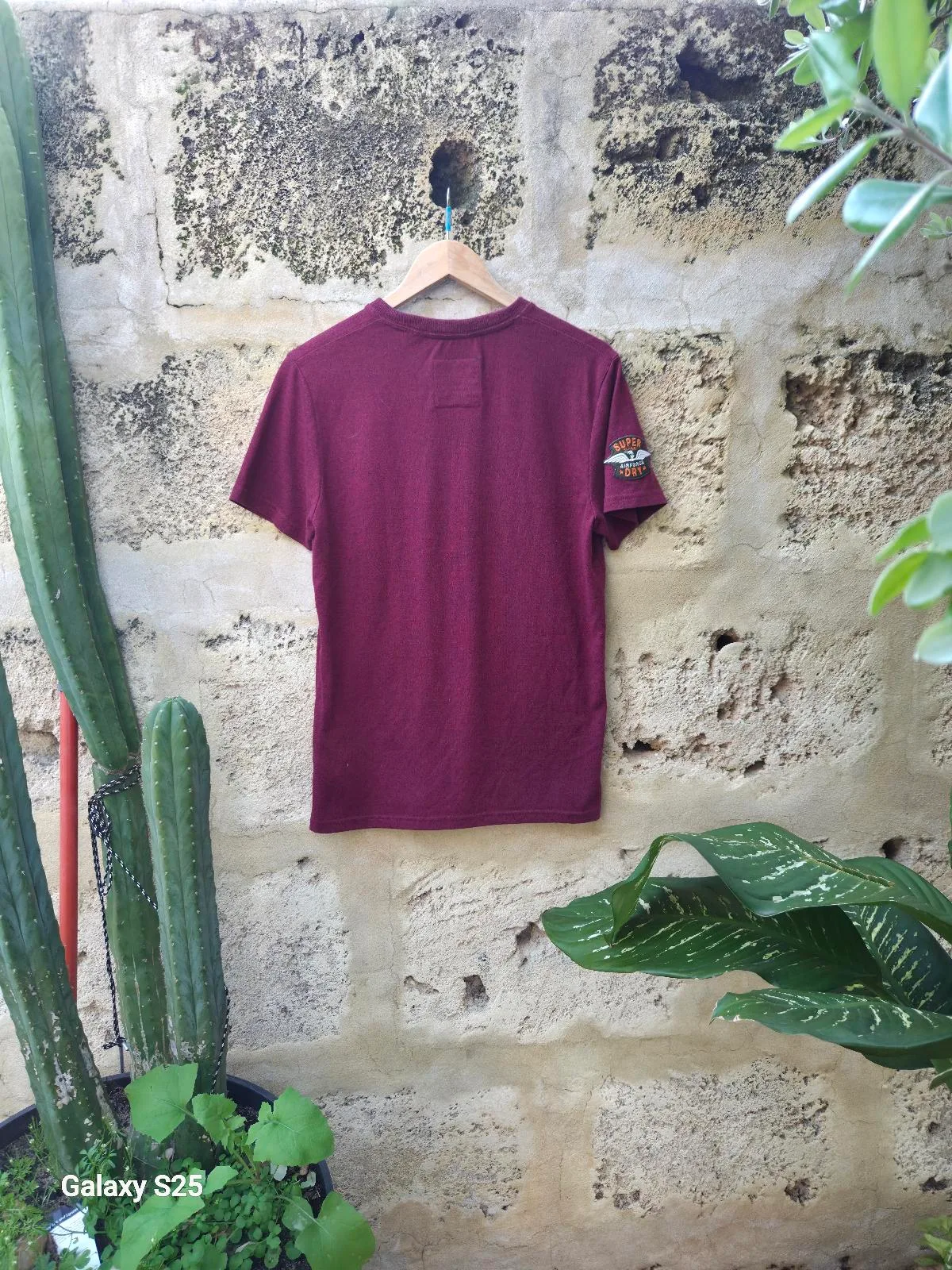 Superdry Burgundy Graphic Patch T-Shirt — photo 4