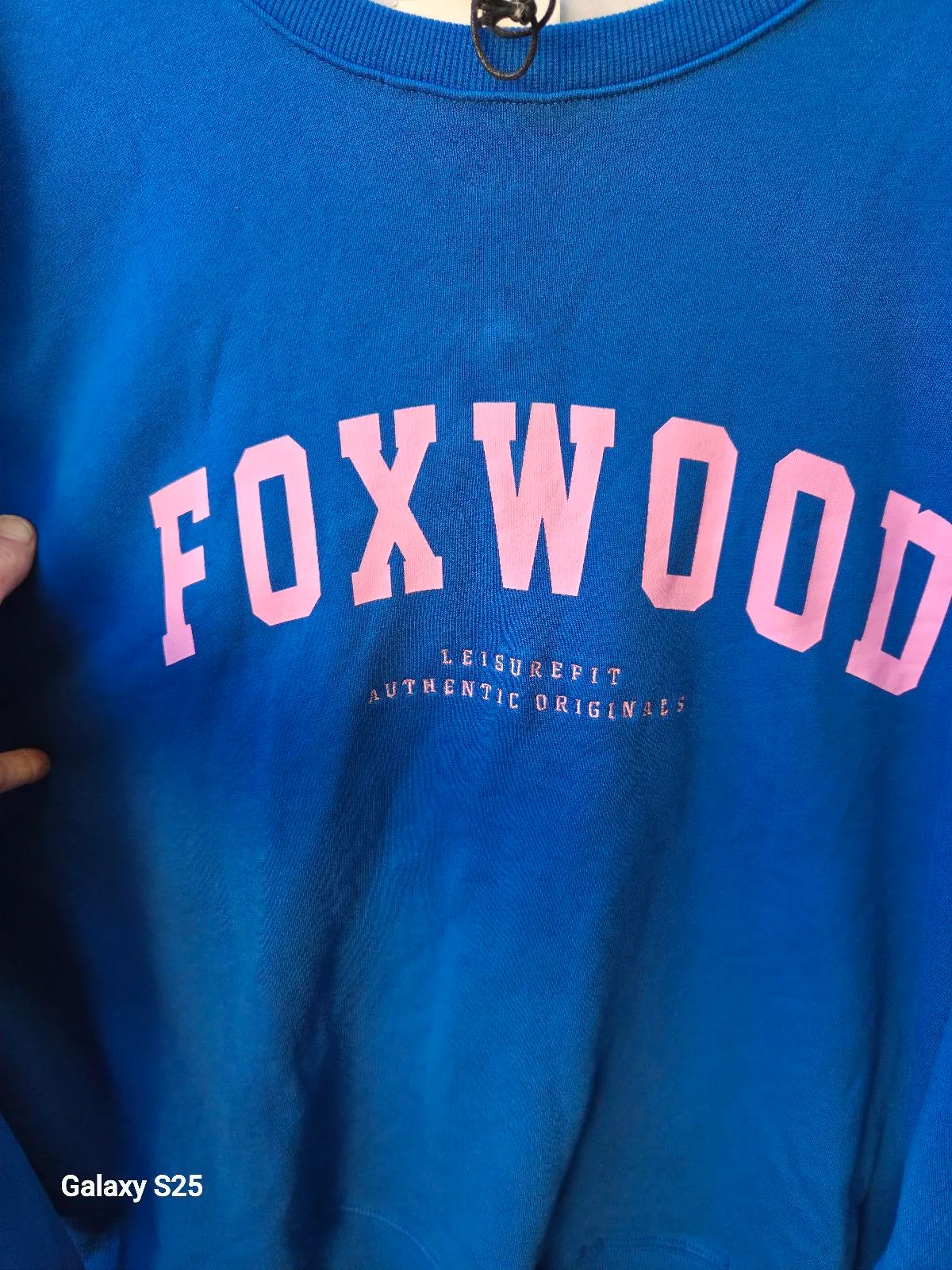 Royal Blue & Pink Oversized Graphic Sweatshirt / Streetwear Crewneck — photo 2