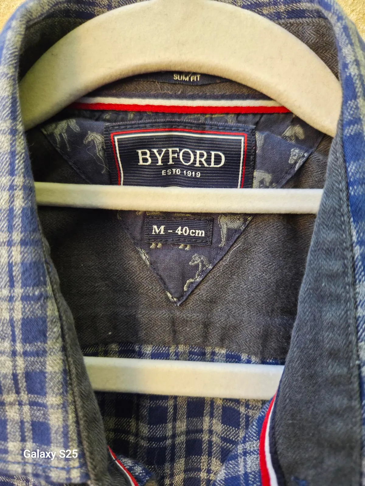 Byford Navy Check Button-Up Shirt — photo 2