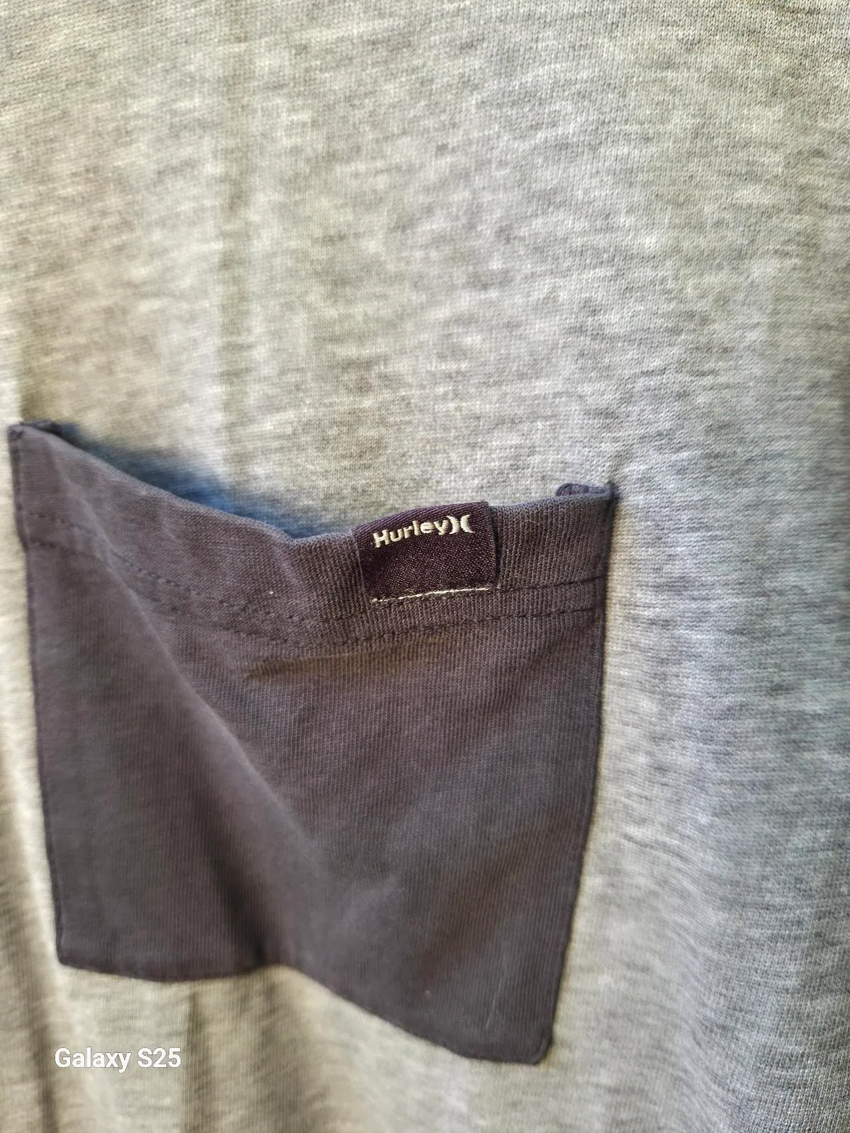 Hurley Grey Colour Block Pocket T-Shirt — photo 2