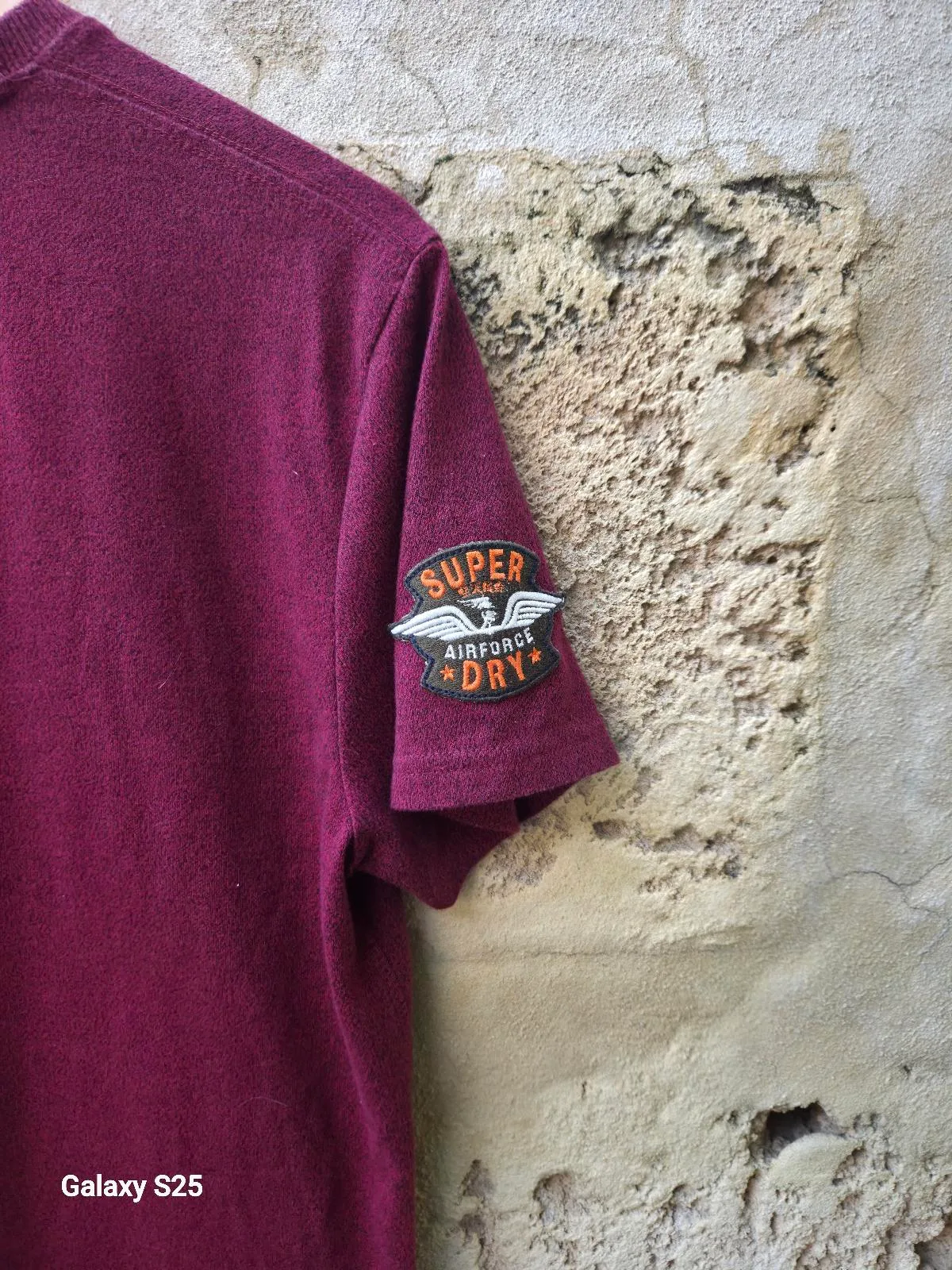 Superdry Burgundy Graphic Patch T-Shirt — photo 5