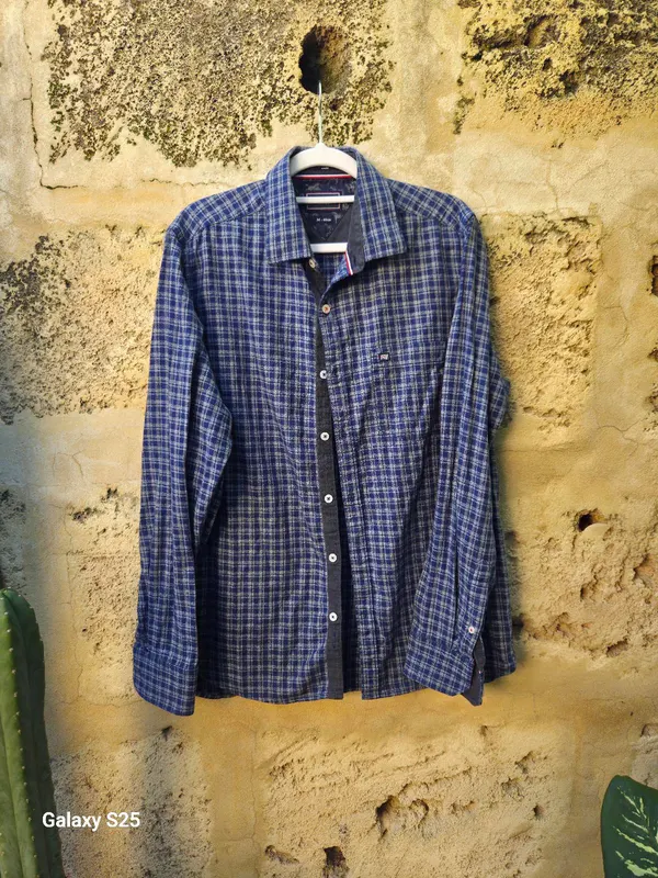 Byford Navy Check Button-Up Shirt