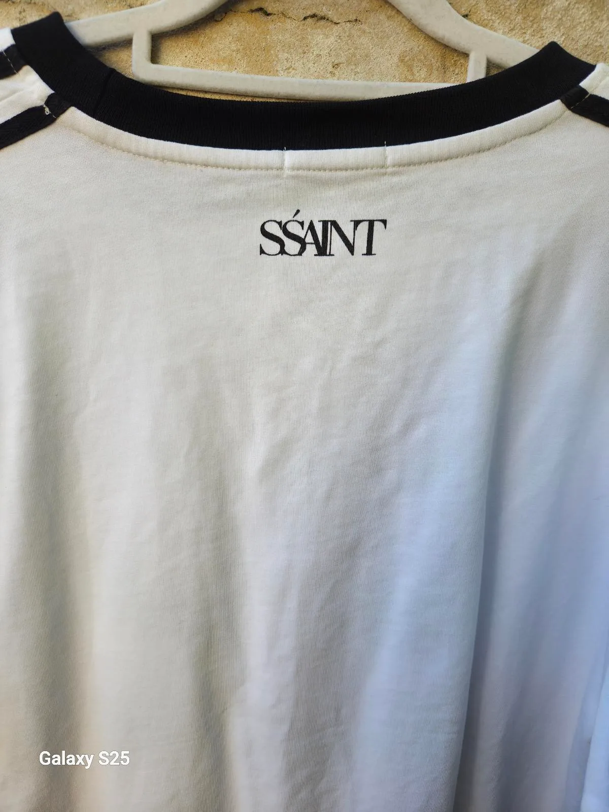 #22 Oversized Jersey Tee White & Black — photo 4