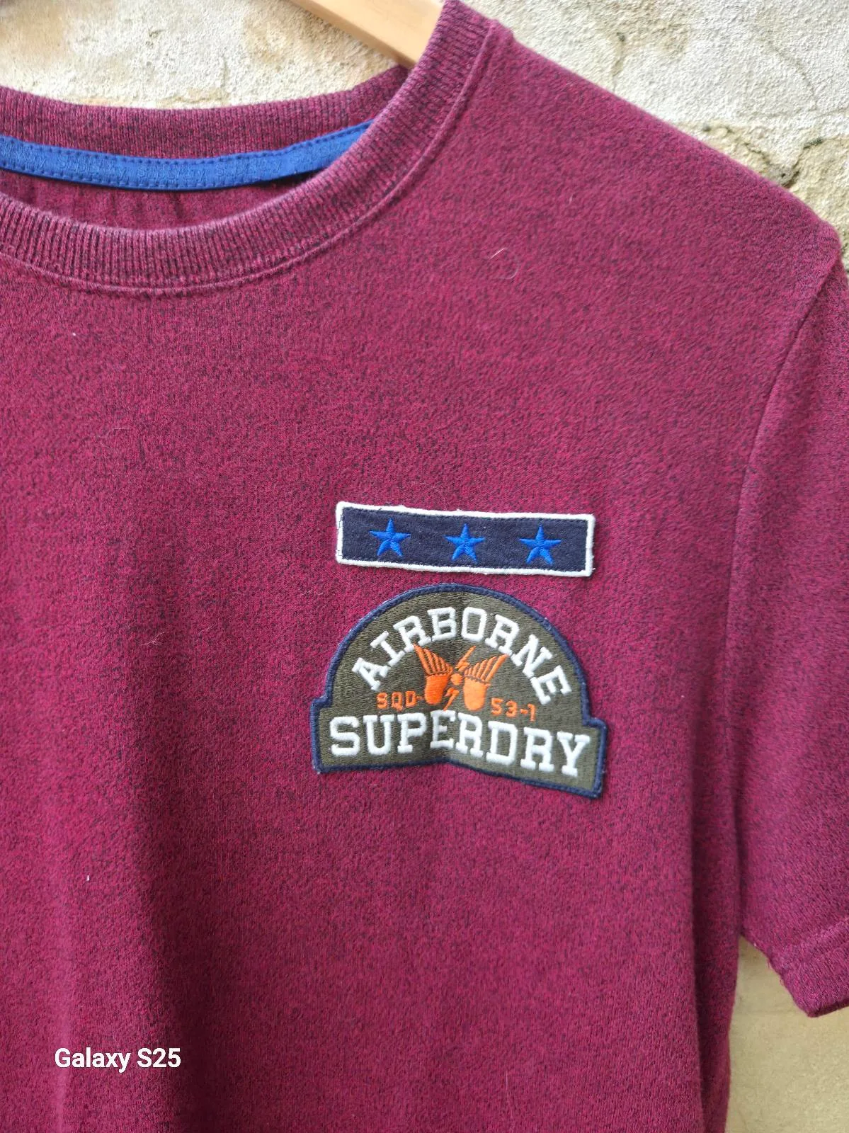 Superdry Burgundy Graphic Patch T-Shirt — photo 2