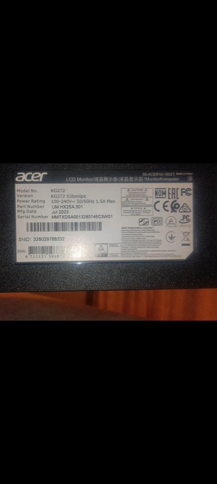 Acer gaming monitor – photo 3