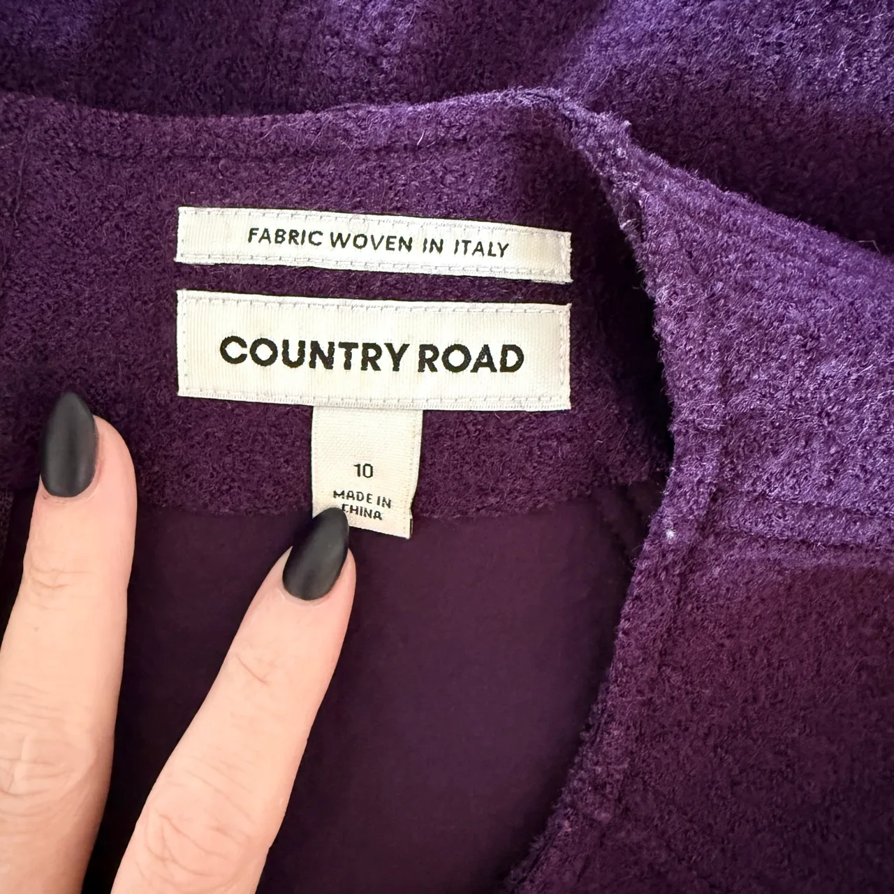 Country Road 100% Wool Dress – Size 10 — photo 3