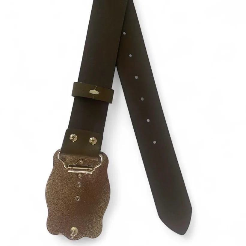Custom Western Embossed Belt Galloping Horse Buckle — photo 8