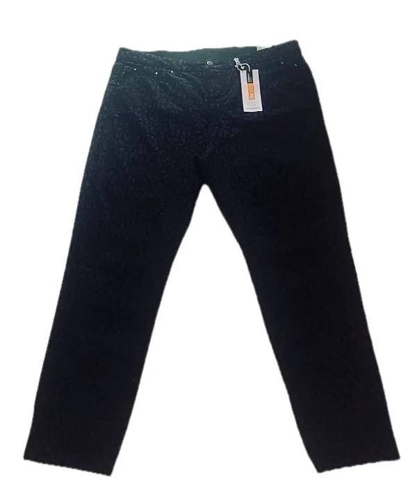 Rockman's Leopard Print Jeans 16 Blk/Grey BNWT