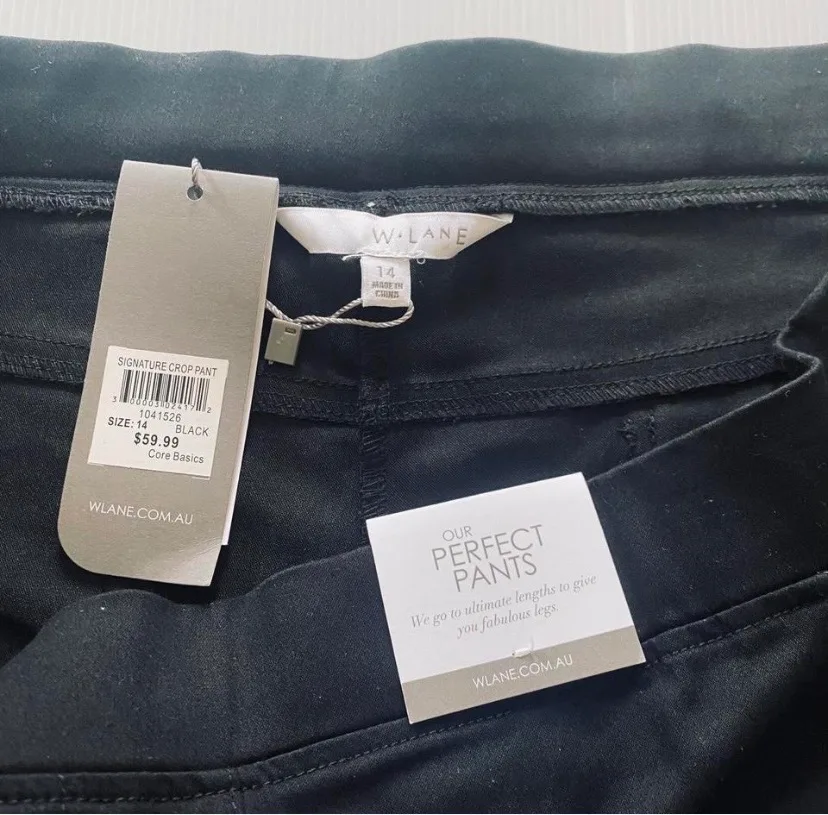 W Lane Black Sateen Crop Pants 14 – photo 2