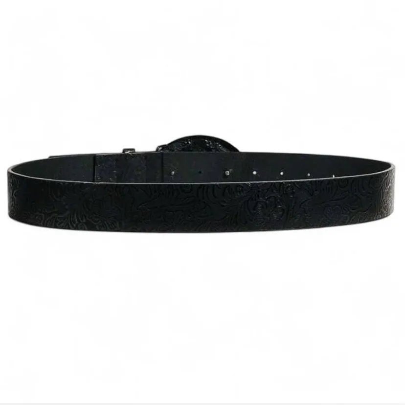 Western Embossed Belt Silver-Tone Horses Buckle — photo 4
