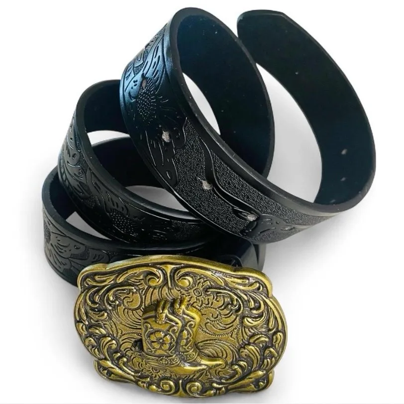 Custom Western Belt with Boots Buckle — photo 5