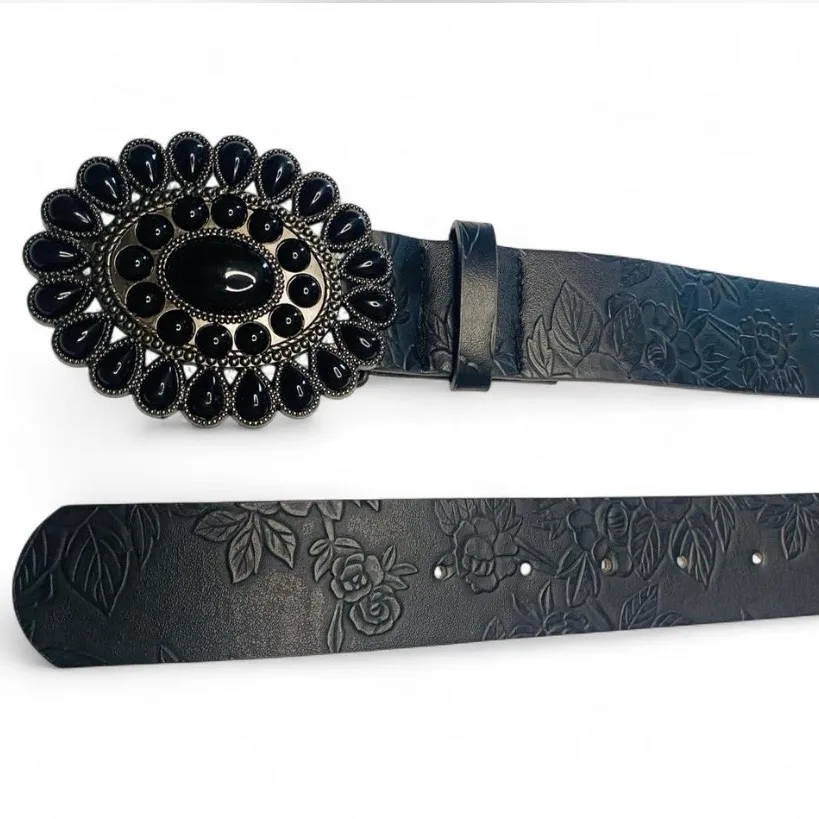 Western Embossed Belt Navajo-inspired Buckle — photo 3