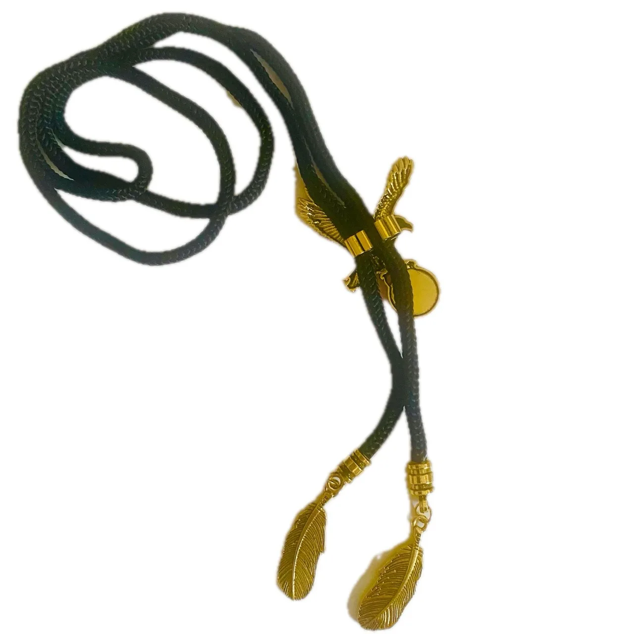Western Bolo Tie Golden Eagle Red Crystal – photo 5