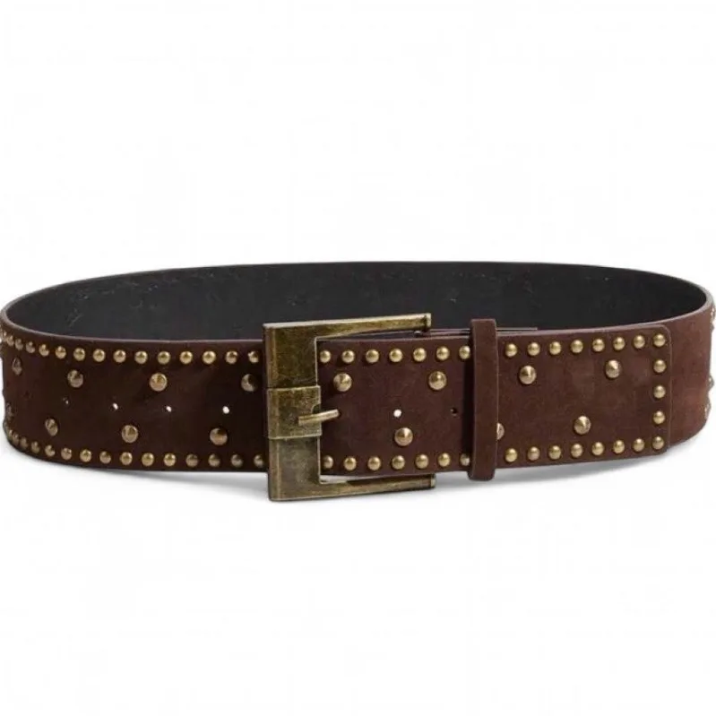 Viking-Style Studded Faux Suede Belt NEW — photo 2
