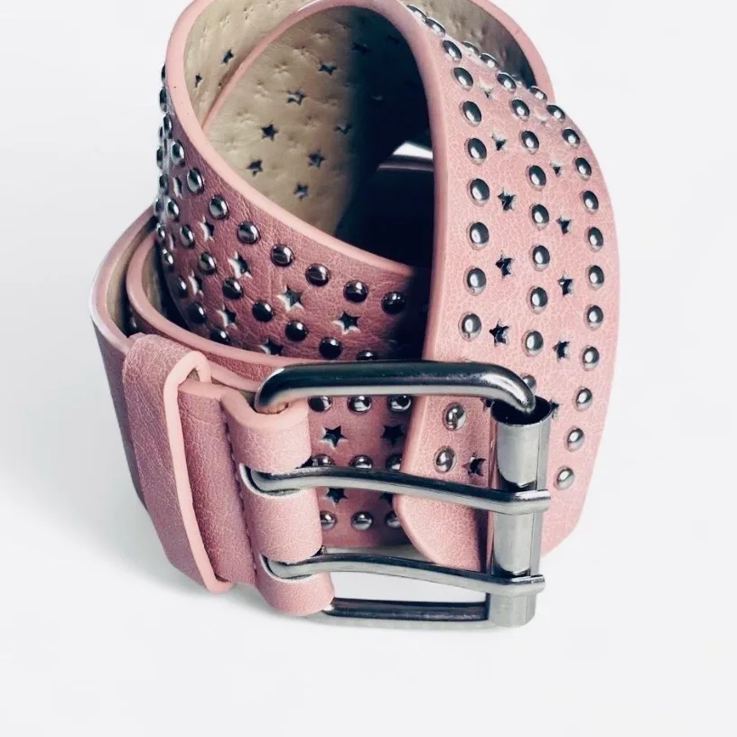 Wide Pink Studded Belt Belt — photo 5