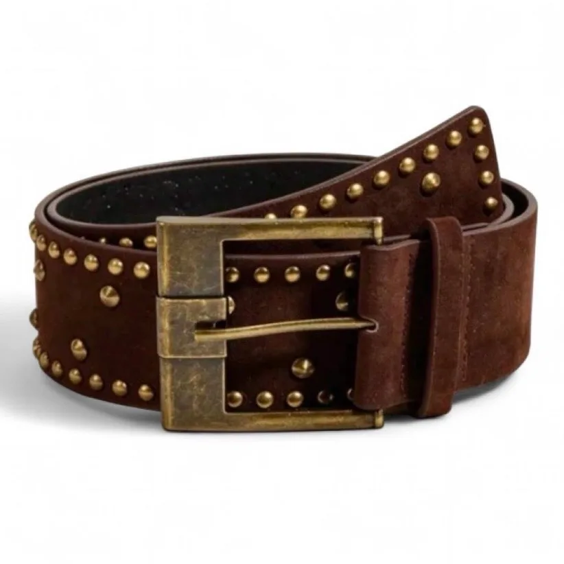 Viking-Style Studded Faux Suede Belt NEW — photo 5