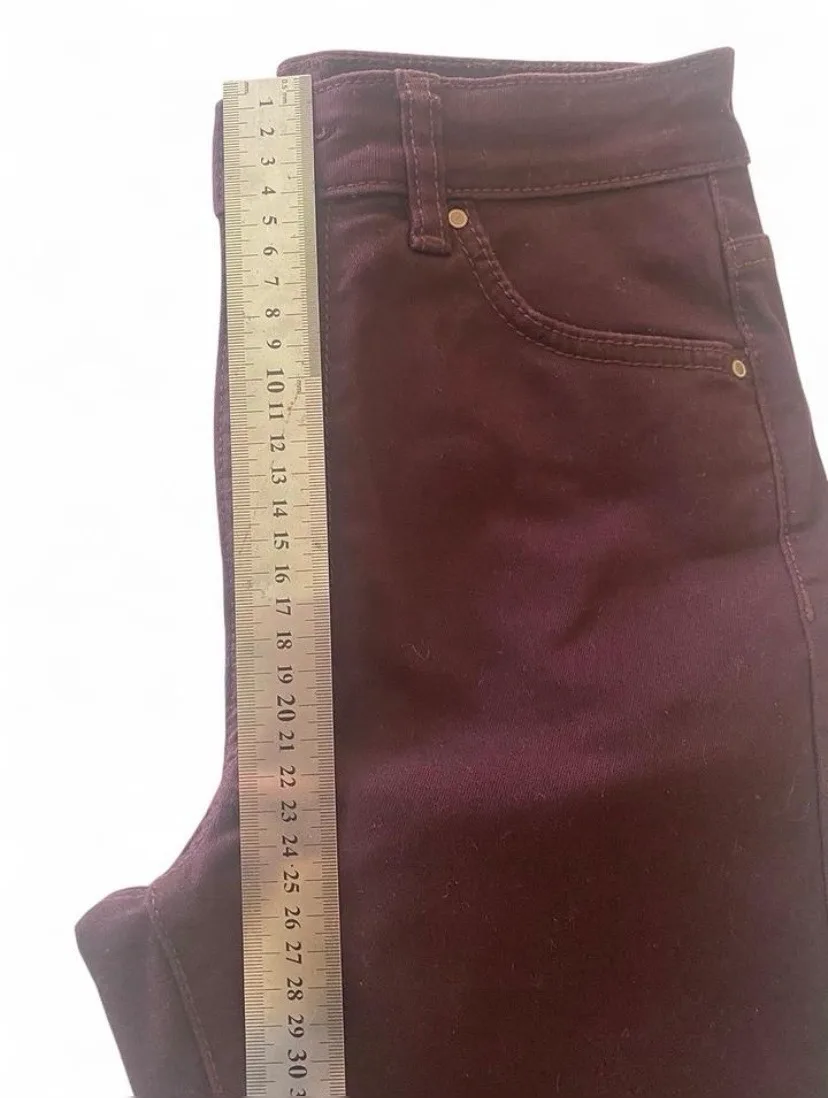 Dannii Minogue Ankle Grazer Skinny Jeans Burgundy Size 8P NWOT – photo 6