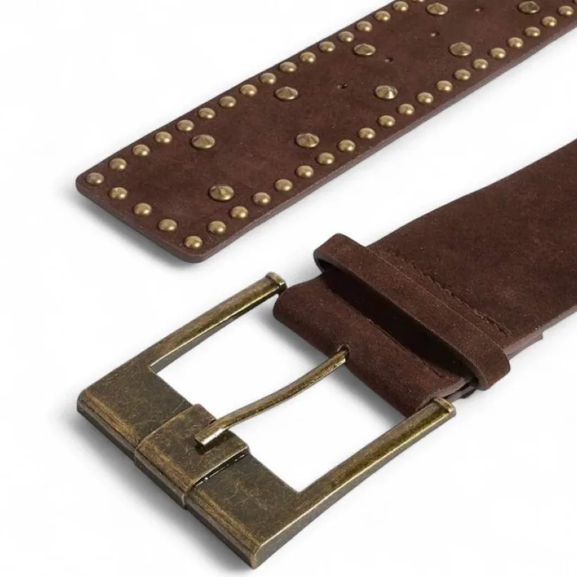 Viking-Style Studded Faux Suede Belt NEW — photo 6